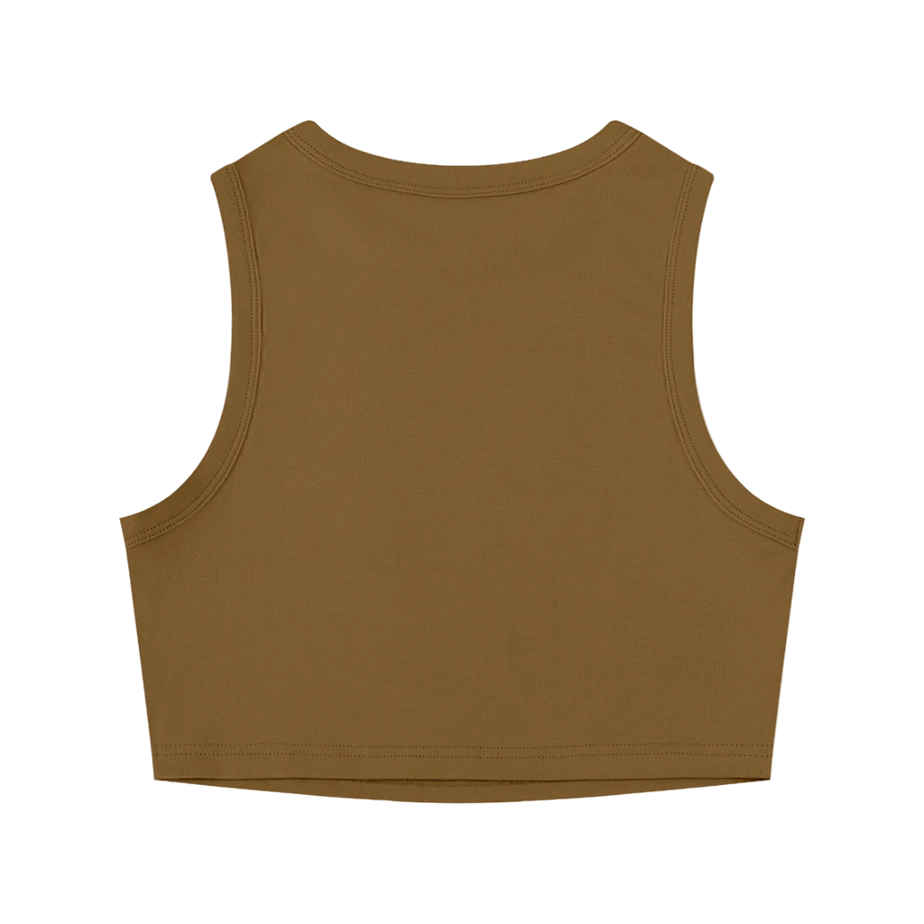 Brown tank top on a white background