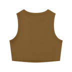 Brown tank top on a white background