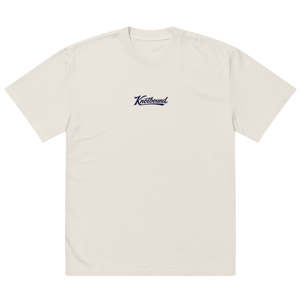 Oversized faded Drifter Tee - Bone