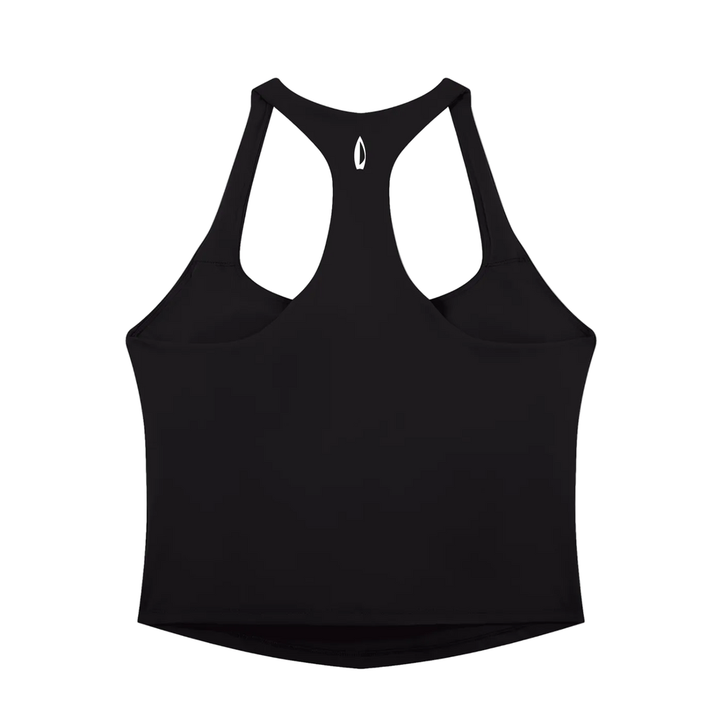 Black tank top on a white background