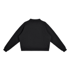 Black sweatshirt on a white background
