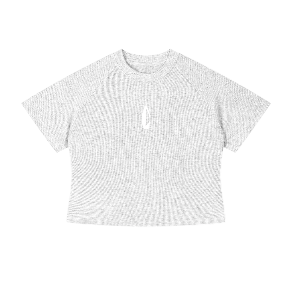 Plain light gray t-shirt on a white background