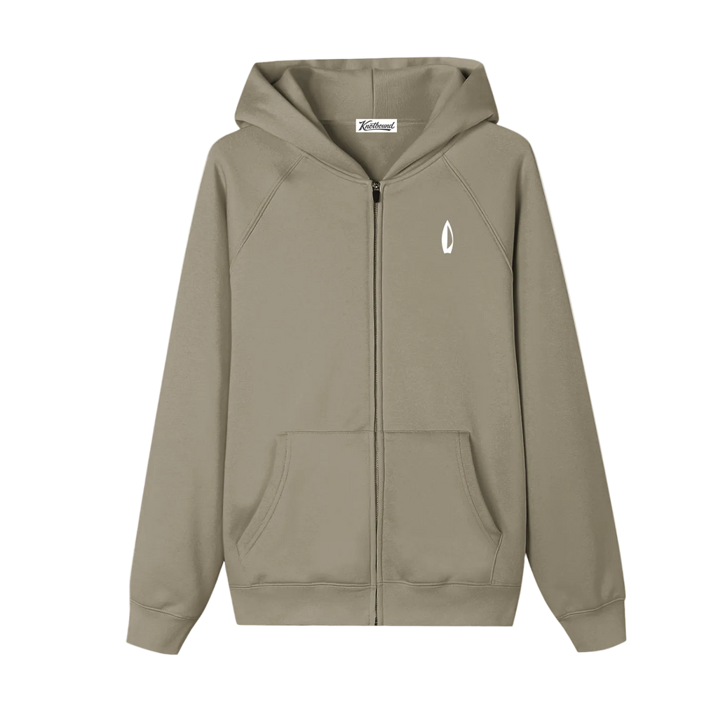 Black hoodie with logos on a white background