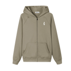 Black hoodie with logos on a white background