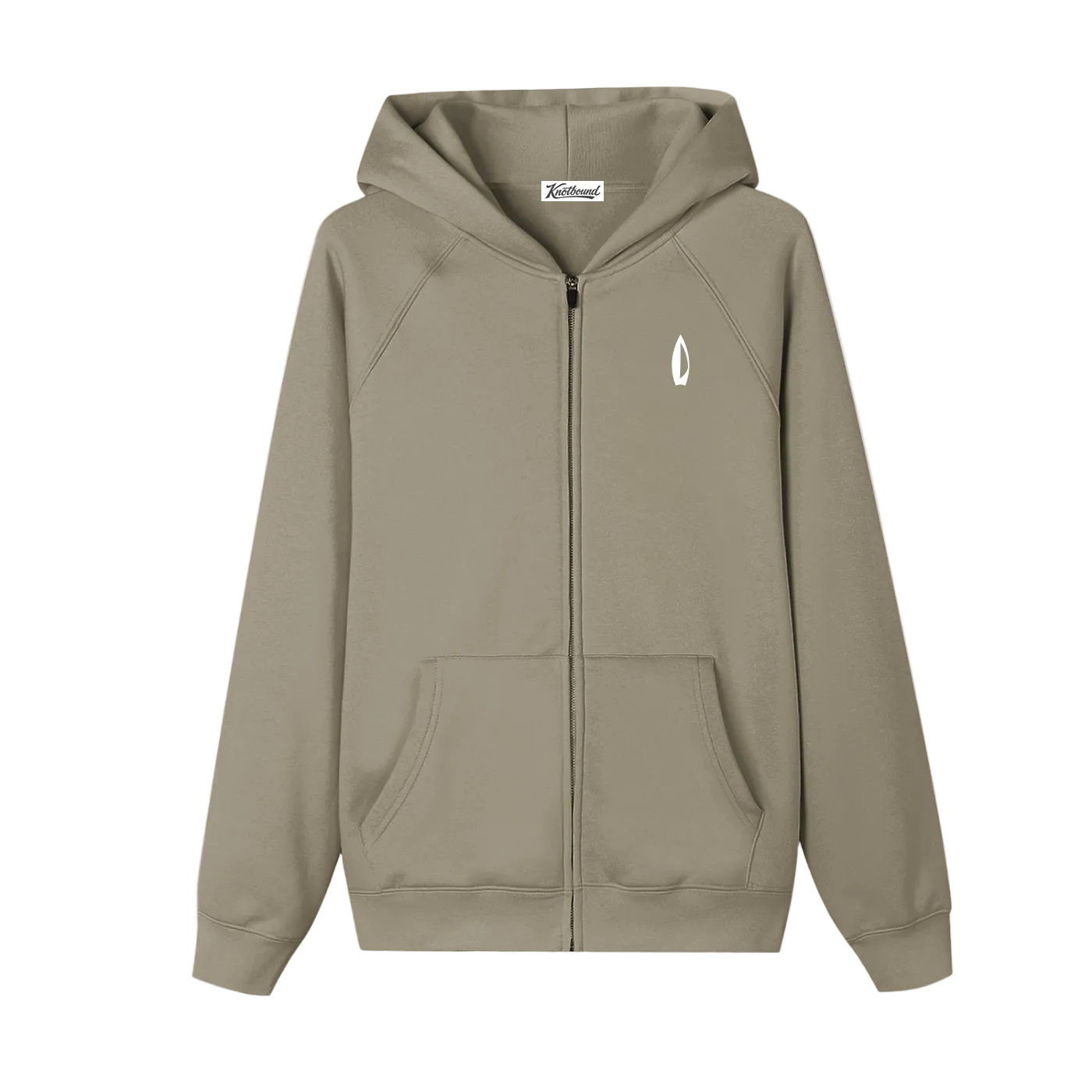Black hoodie with logos on a white background