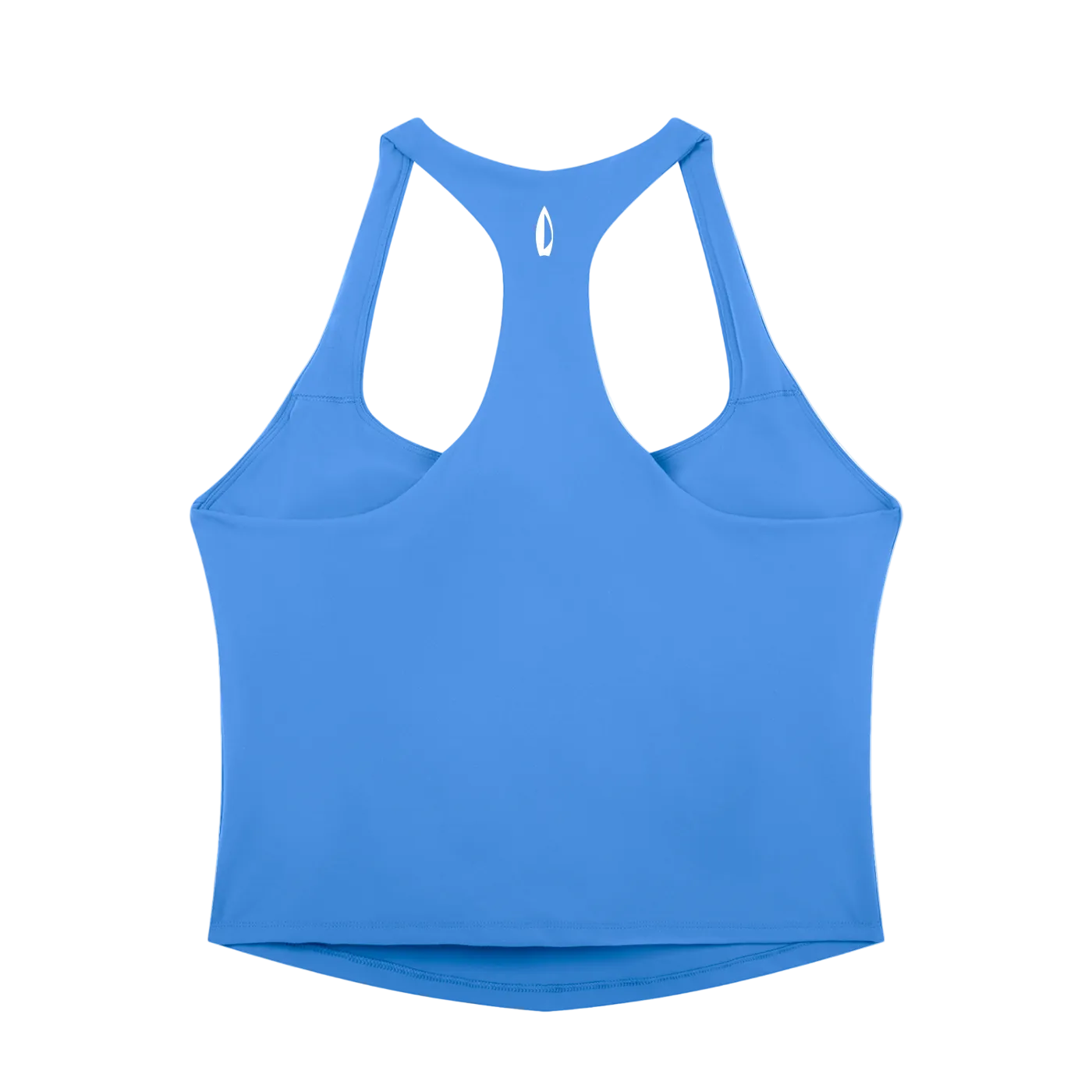 Blue tank top on a white background