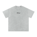 Light blue t-shirt with a logo on a white background