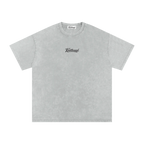 Light blue t-shirt with a logo on a white background