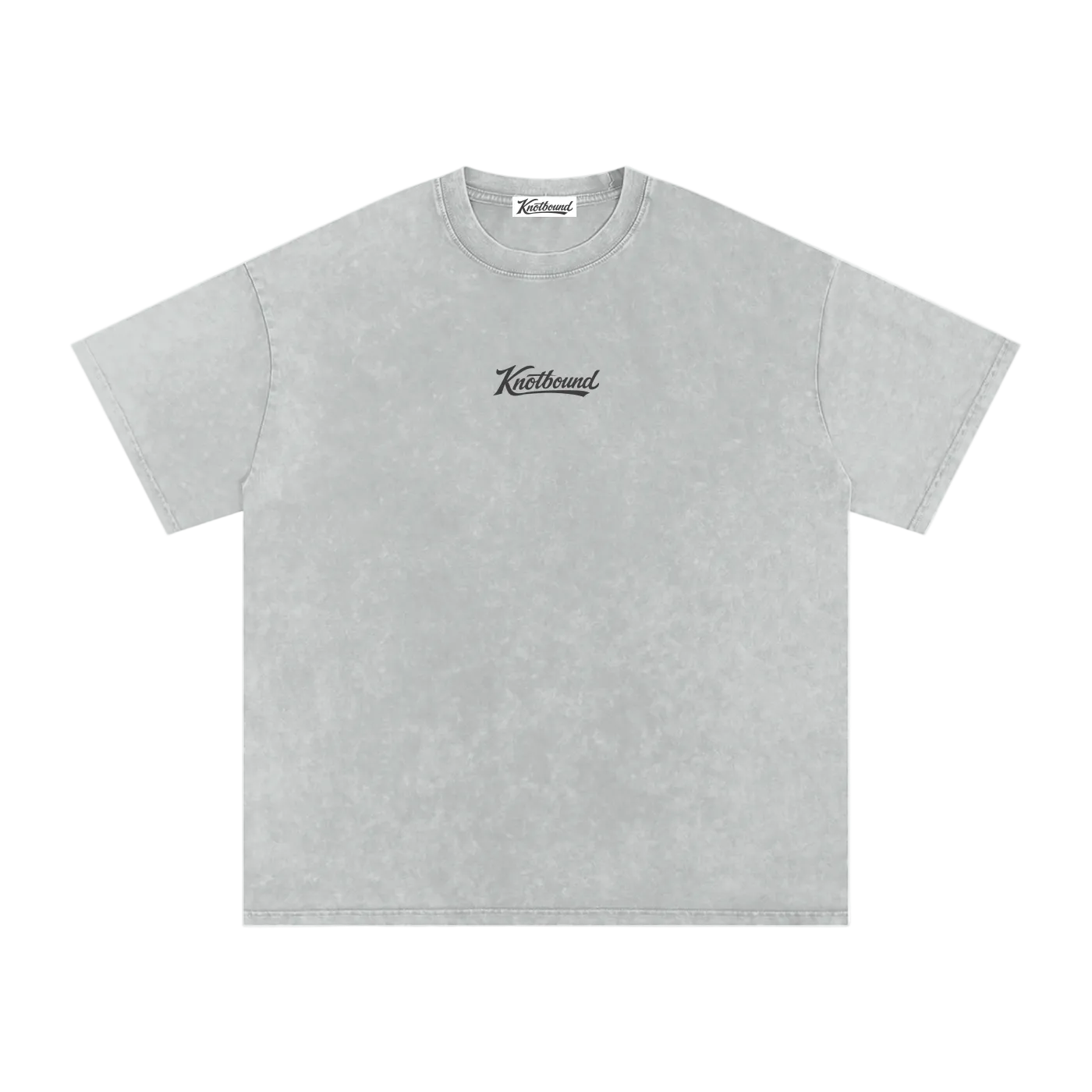 Light blue t-shirt with a logo on a white background