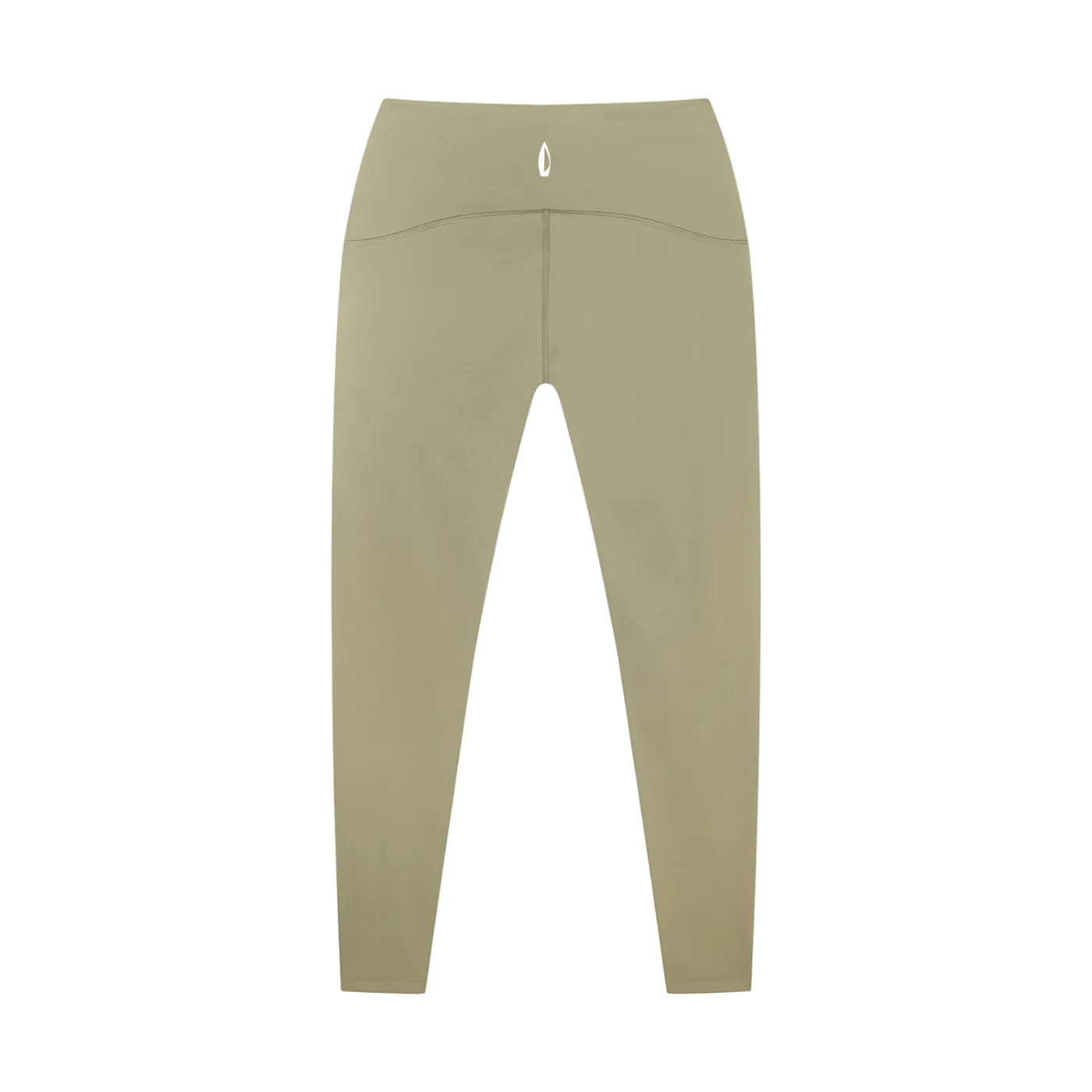 High waisted ankle length yoga leggings, shown against a white background.