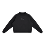 Black sweatshirt on a white background