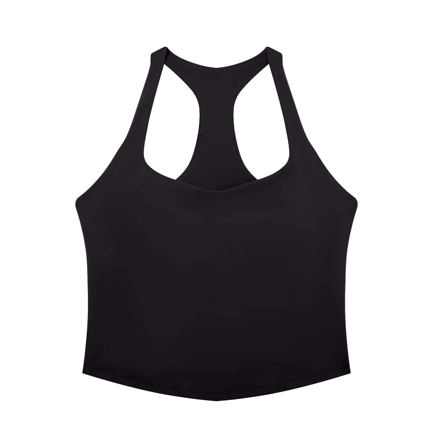 Black tank top on a white background