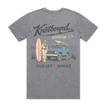 Curves Ahead Tee - Grey Stonewash