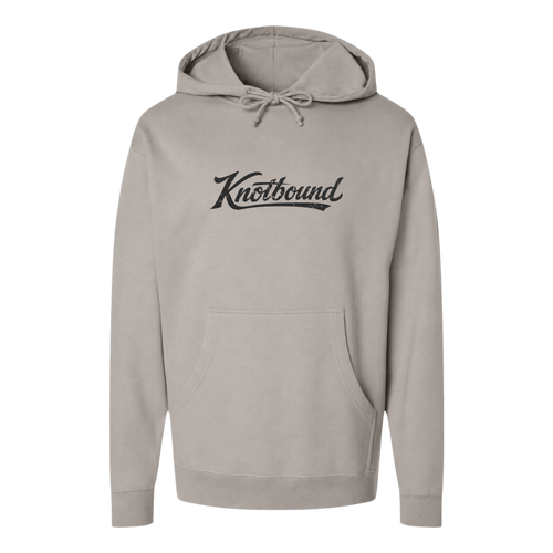 Front view of the Knotbound Drifter Hoodie in cement.
