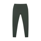 High waisted ankle length yoga leggings, back view against a white background.