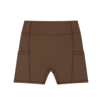 Brown shorts on a white background