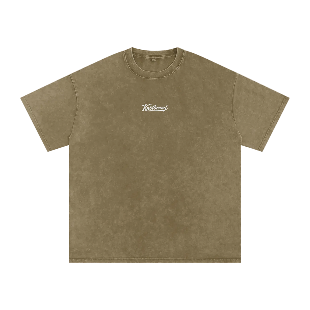 Brown t-shirt on a white background