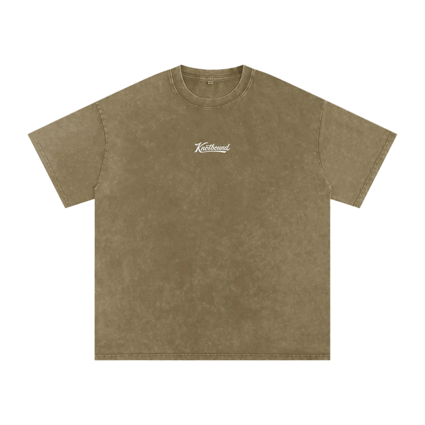 Brown t-shirt on a white background