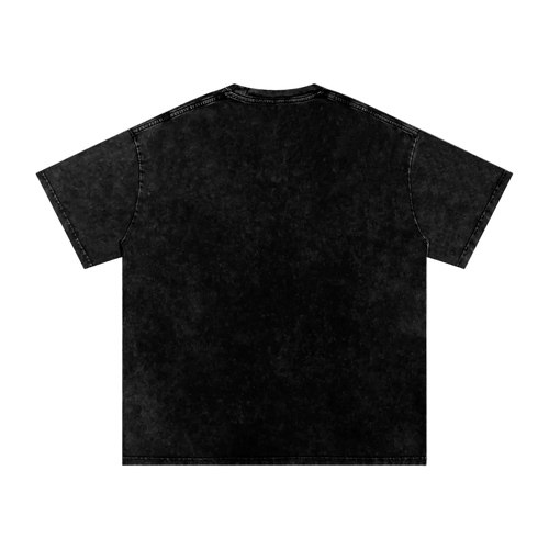 Black t-shirt on a white background