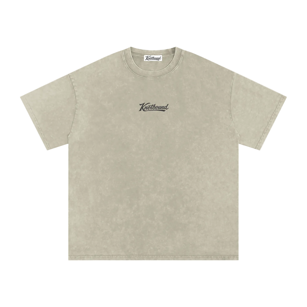 Snow Washed Oversized Cotton Tee