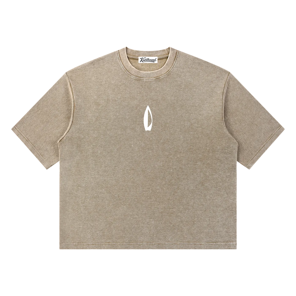 Beige t-shirt on a white background