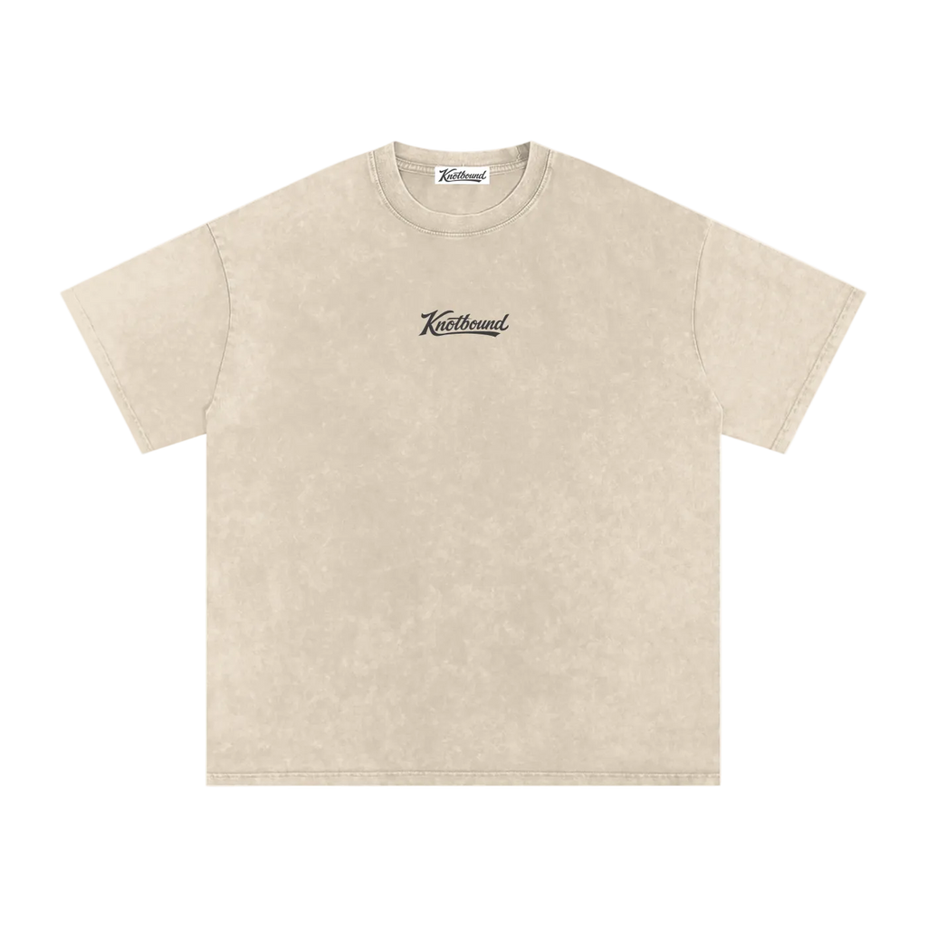 Snow Washed Oversized Cotton Tee