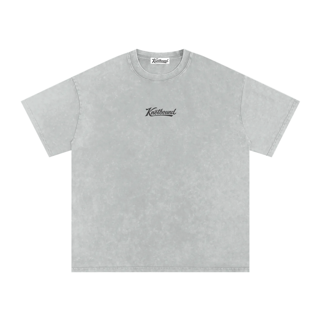 Snow Washed Oversized Cotton Tee