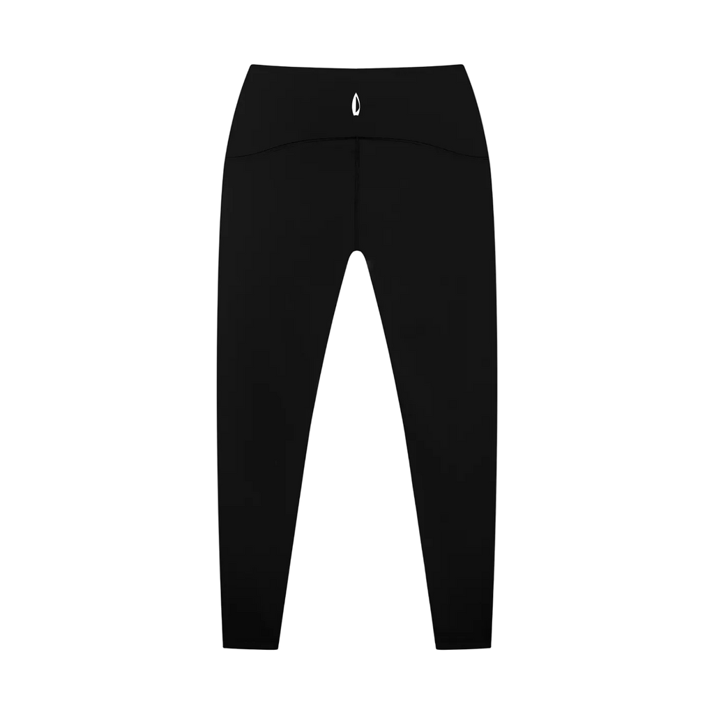 Black leggings on a white background