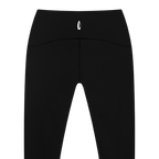 Close up of the high waisted yoga leggings fabric and waistband.
